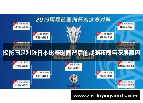 揭秘国足对阵日本比赛时间背后的战略布局与深层原因